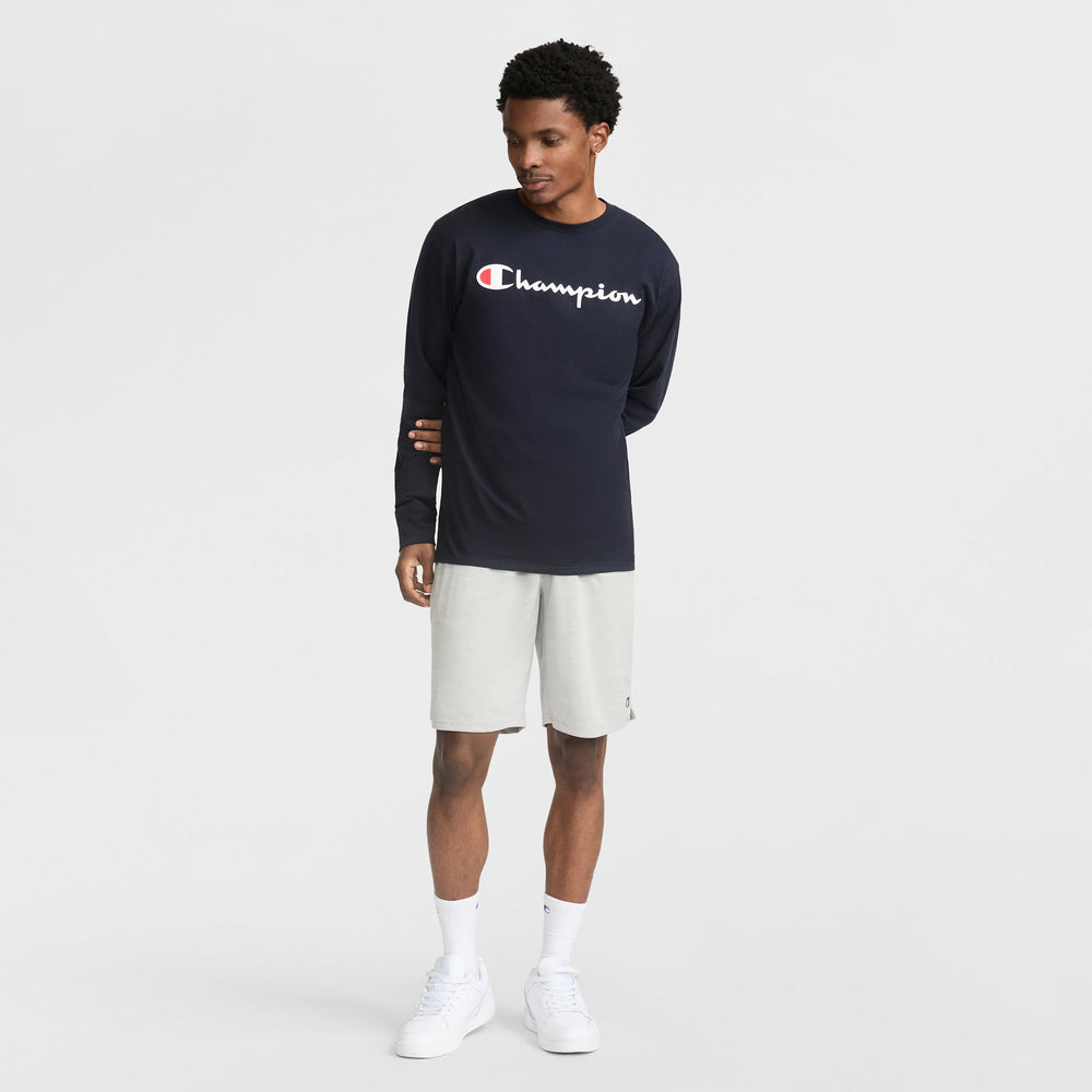 Champion 10" Moisture Wicking, Sport Shorts - New Manhattan Mist Heather