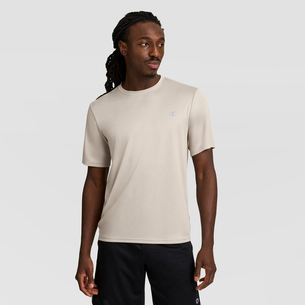 Champion Sport T-Shirt, Reflective C Logo - Abbey Stone