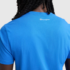 Champion Classic Graphic T-Shirt, Script Logo - Nebulas Blue