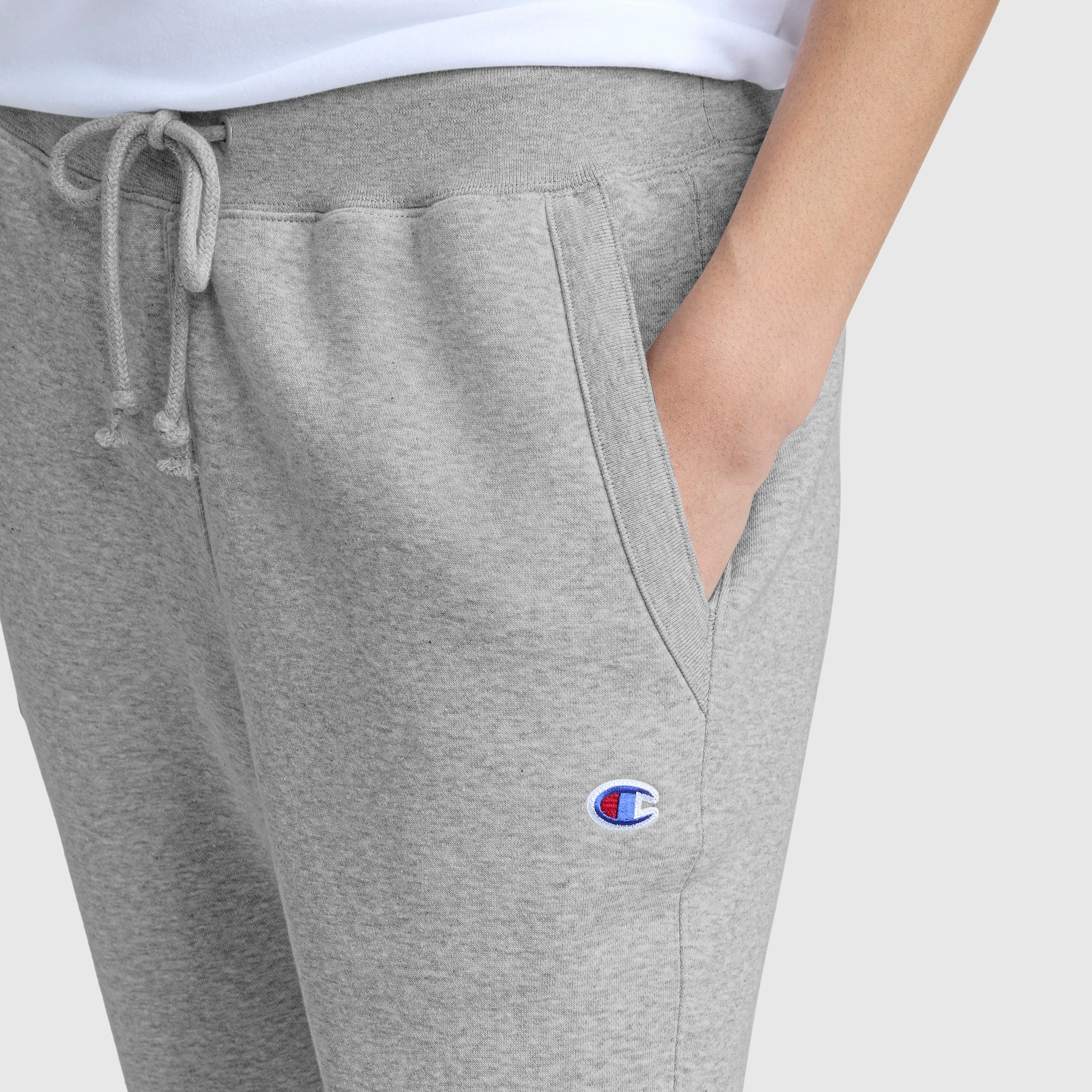 Champion Powerblend Straight Hem Sweatpants - Oxford Grey Heather