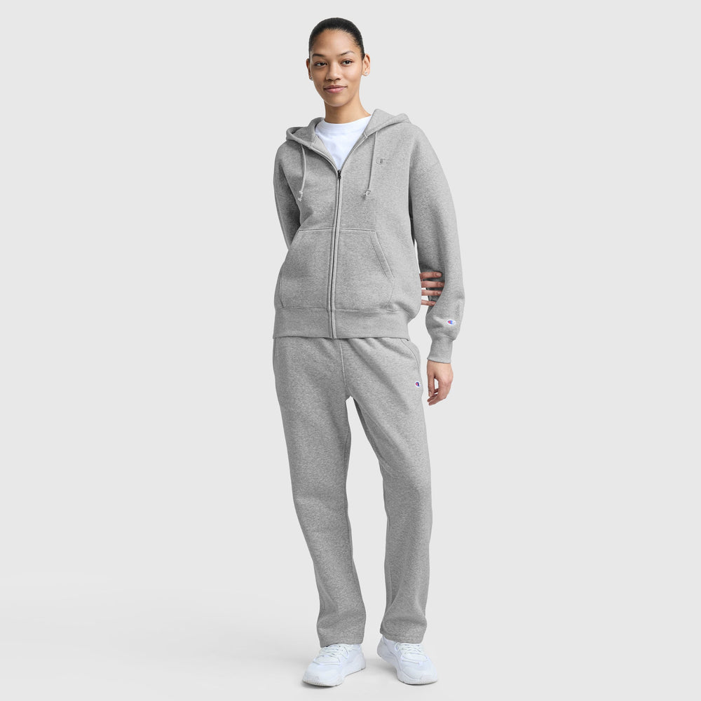 Champion Powerblend Straight Hem Sweatpants - Oxford Grey Heather