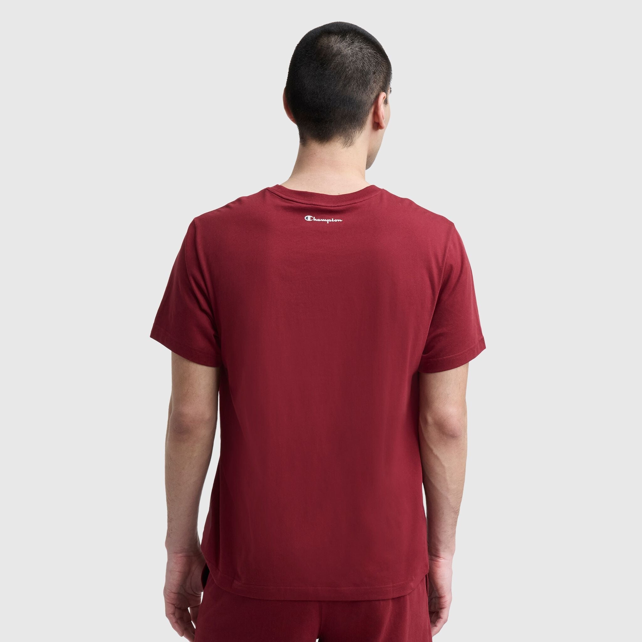 Champion Classic Graphic T-Shirt, Script Logo - Pomegranate