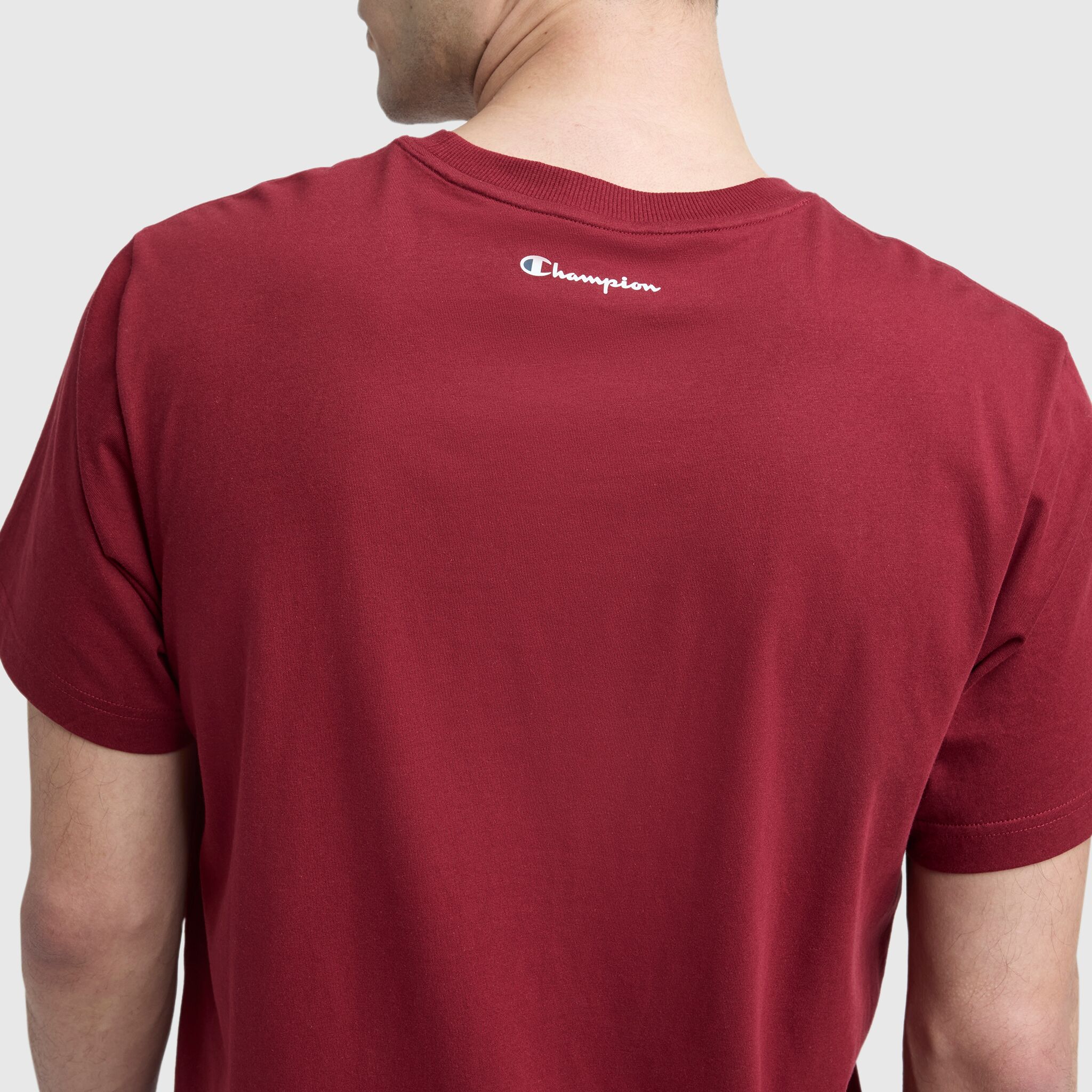 Champion Classic Graphic T-Shirt, Script Logo - Pomegranate