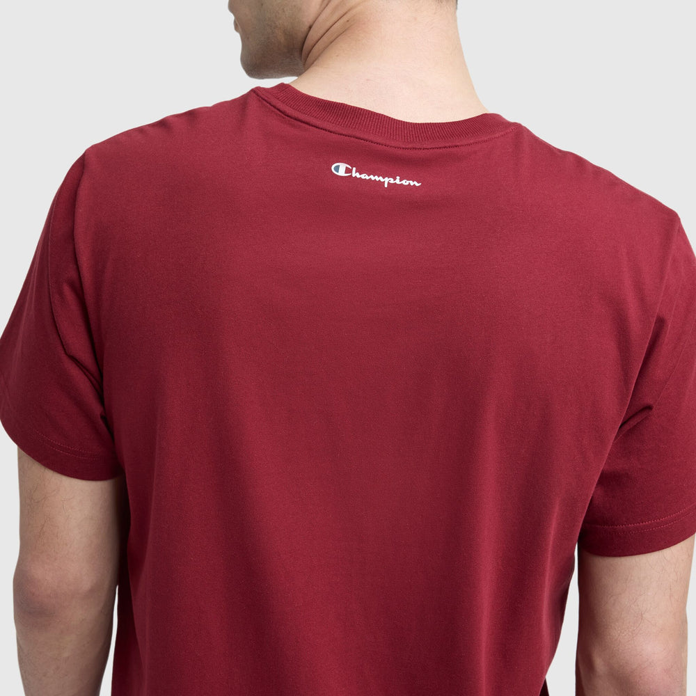Champion Classic Graphic T-Shirt, Script Logo - Pomegranate