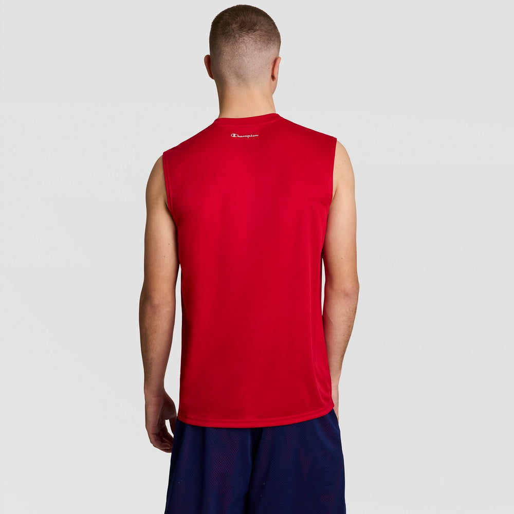 Champion Sport Muscle Tank, Reflective C Logo - Poppy Red