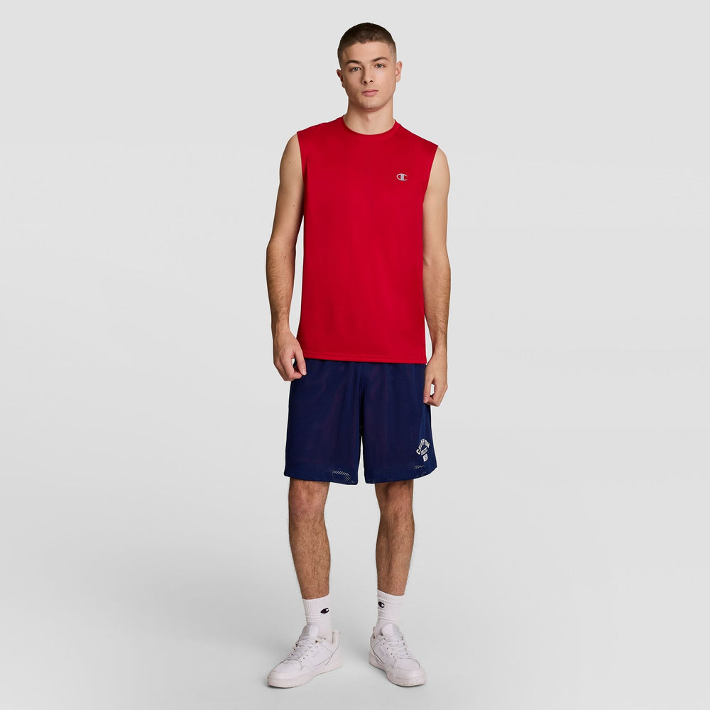 Champion Sport Muscle Tank, Reflective C Logo - Poppy Red