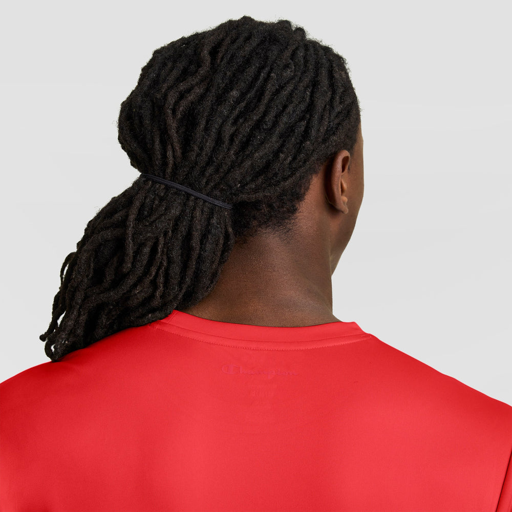 Champion Sport T-Shirt, Reflective C Logo - Poppy Red