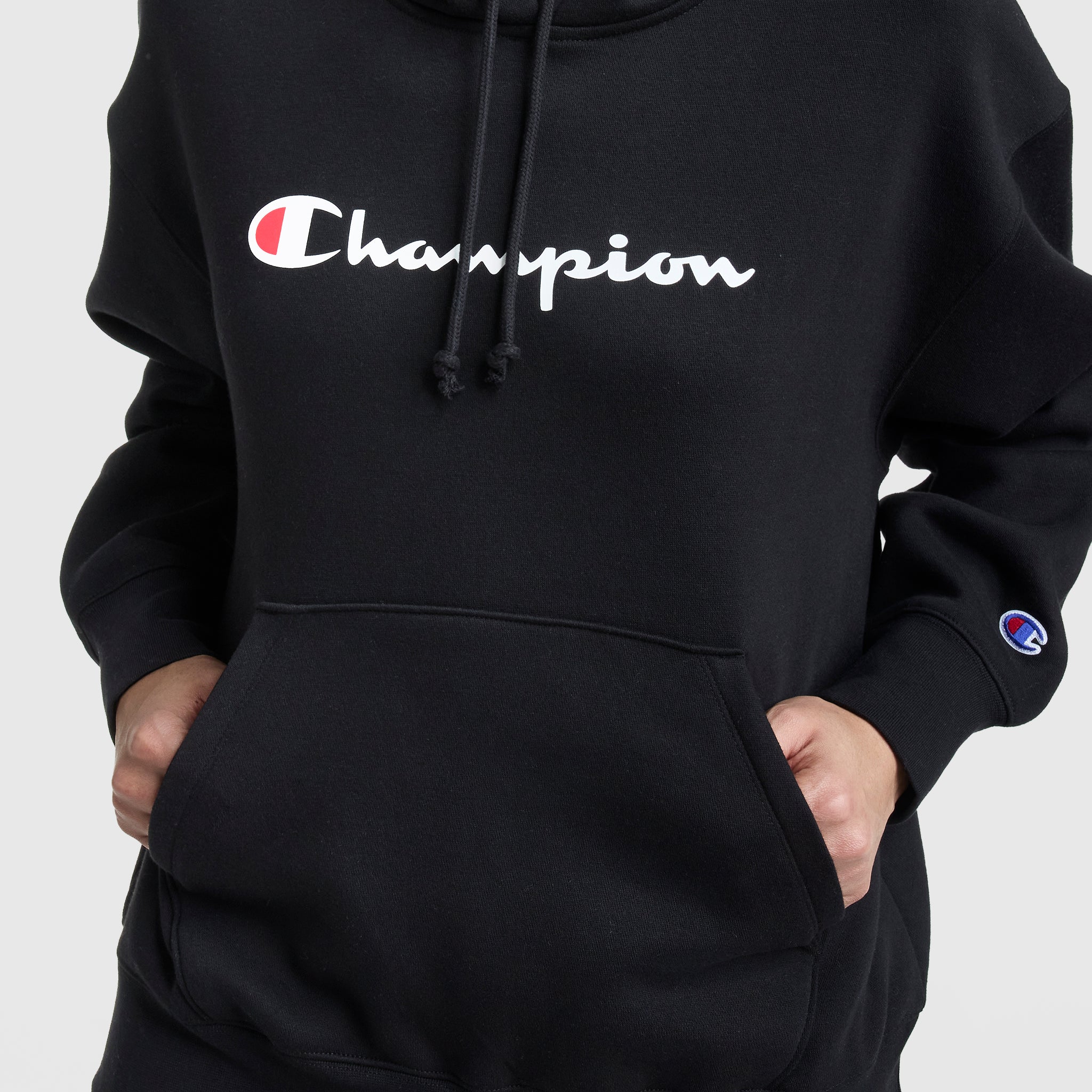 Champion Powerblend Relaxed Hoodie - Black