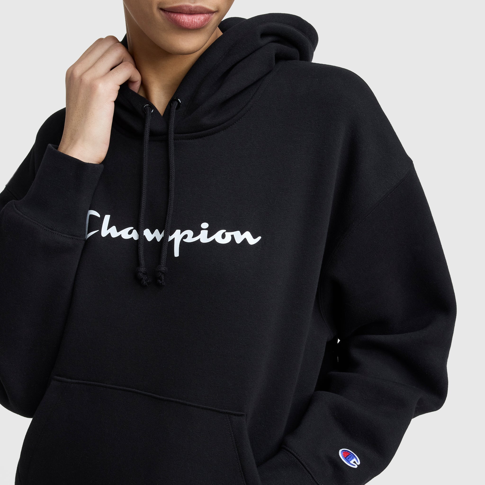 Champion Powerblend Relaxed Hoodie - Black