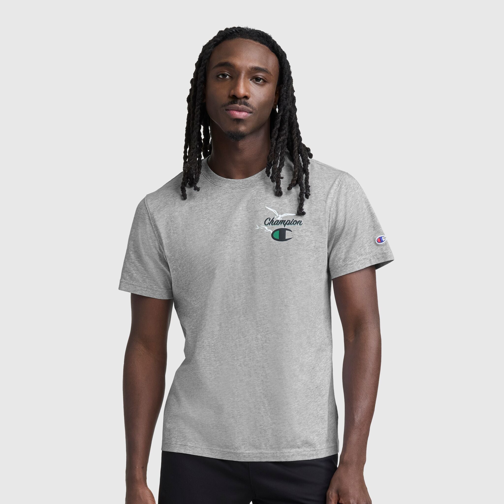 Champion Sunsetters Graphic T-Shirt - Oxford Grey Heather