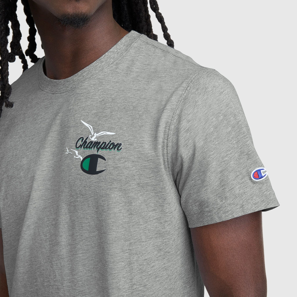 Champion Sunsetters Graphic T-Shirt - Oxford Grey Heather