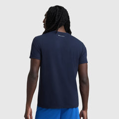 Champion Sport Crewneck T-Shirt, Script Logo - Deep Navy