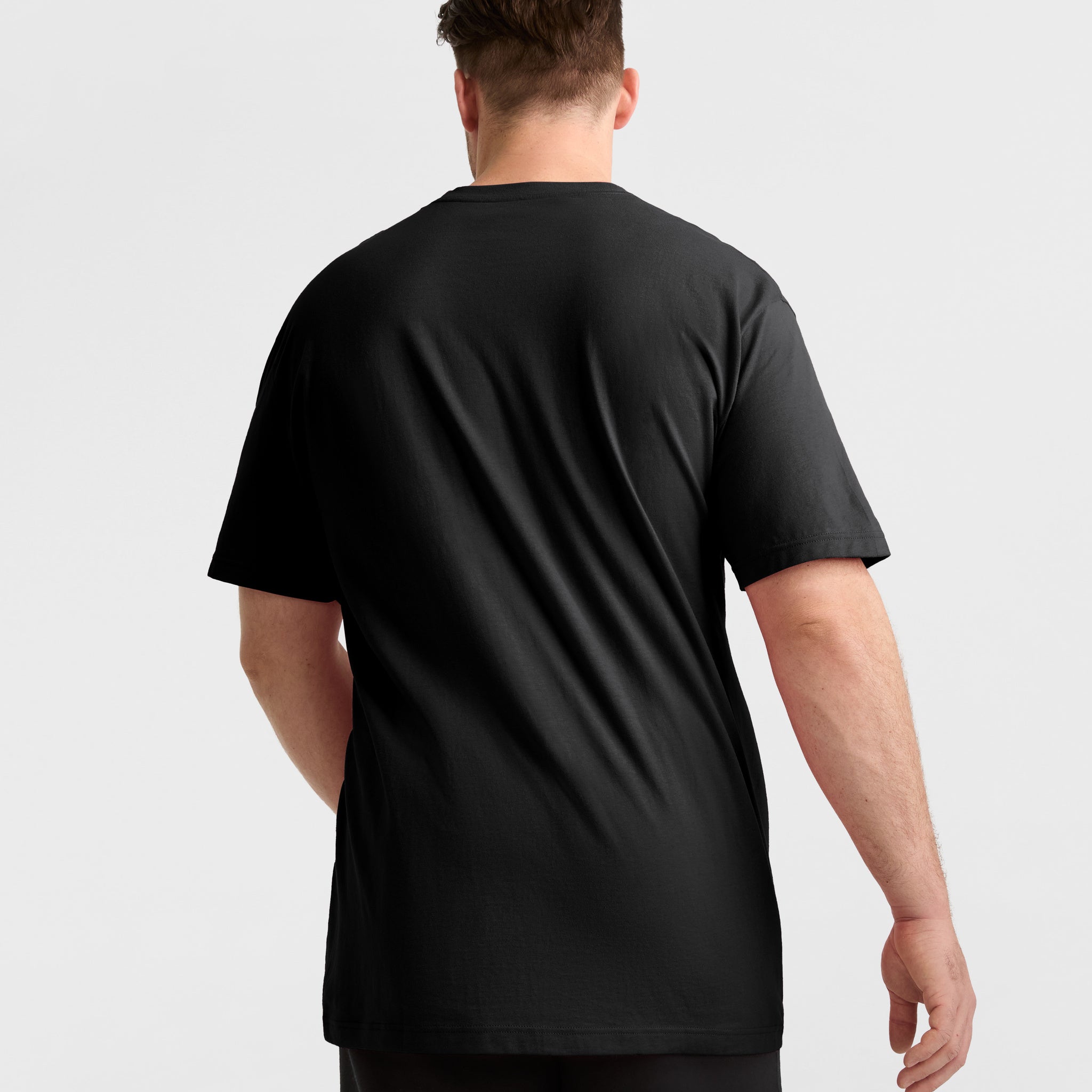 Champion Classic Graphic T-Shirt, Tonal Script Logo - Big & Tall - Black