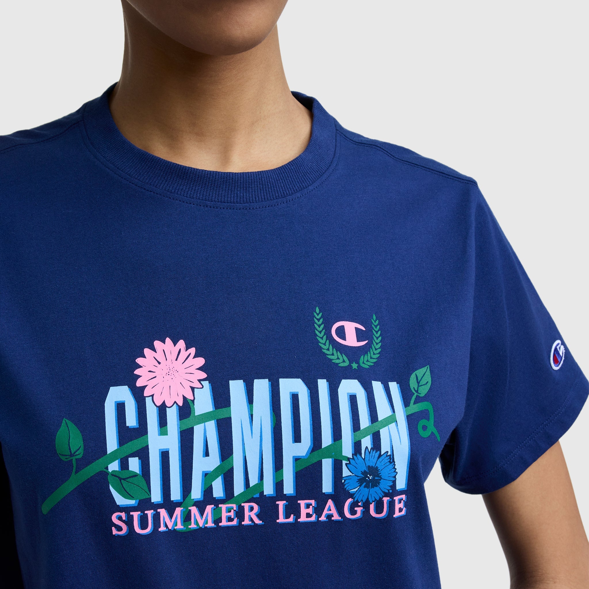 Champion Summer League Graphic T-Shirt - Blue Depth