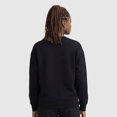 Champion Powerblend Crewneck Sweatshirt, Embroidered Script Logo - Black