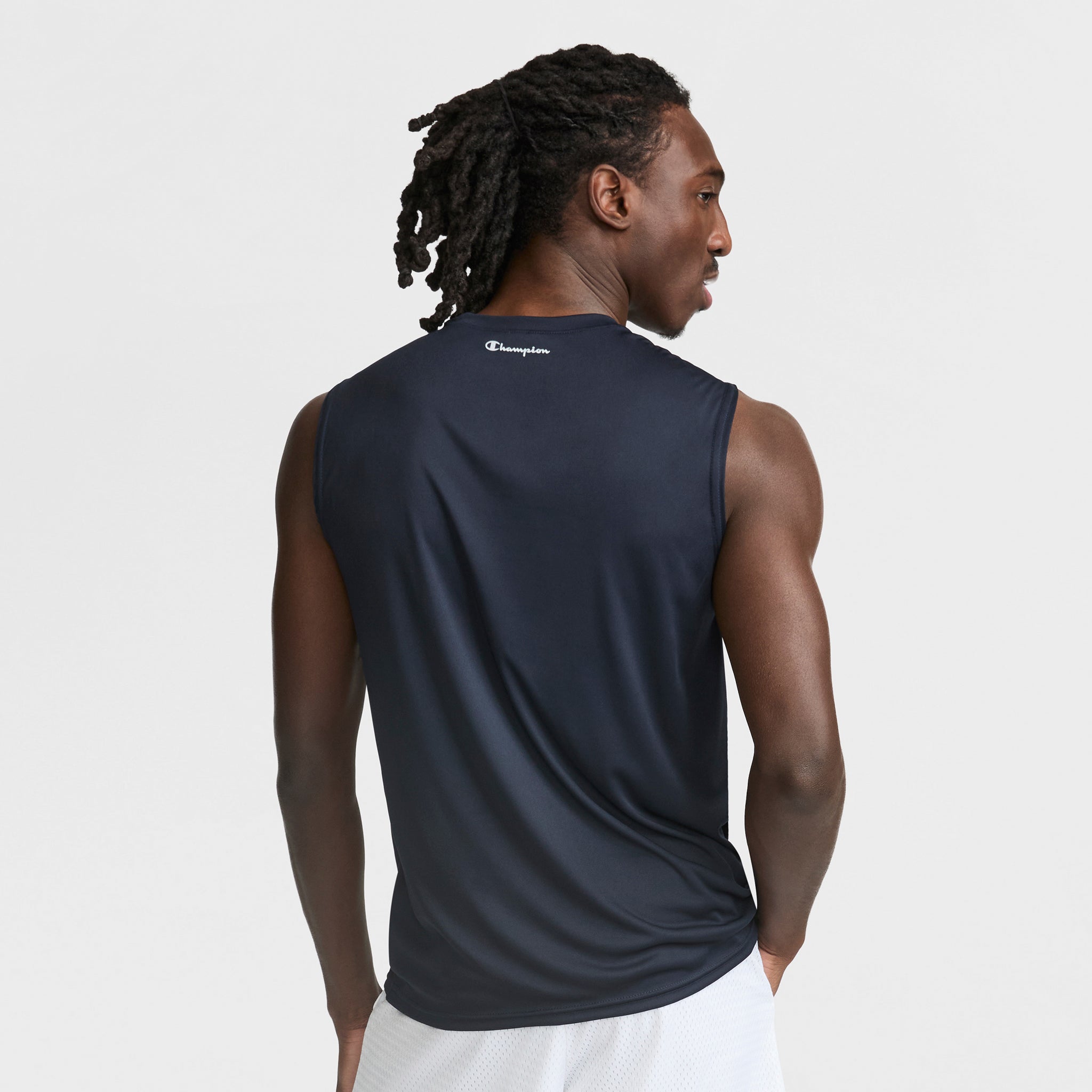 Champion Sport Muscle Tank, Reflective C Logo - Deep Navy