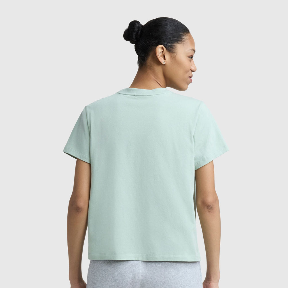 Champion Floral Mesh "C" Graphic T-Shirt - Dusty Green