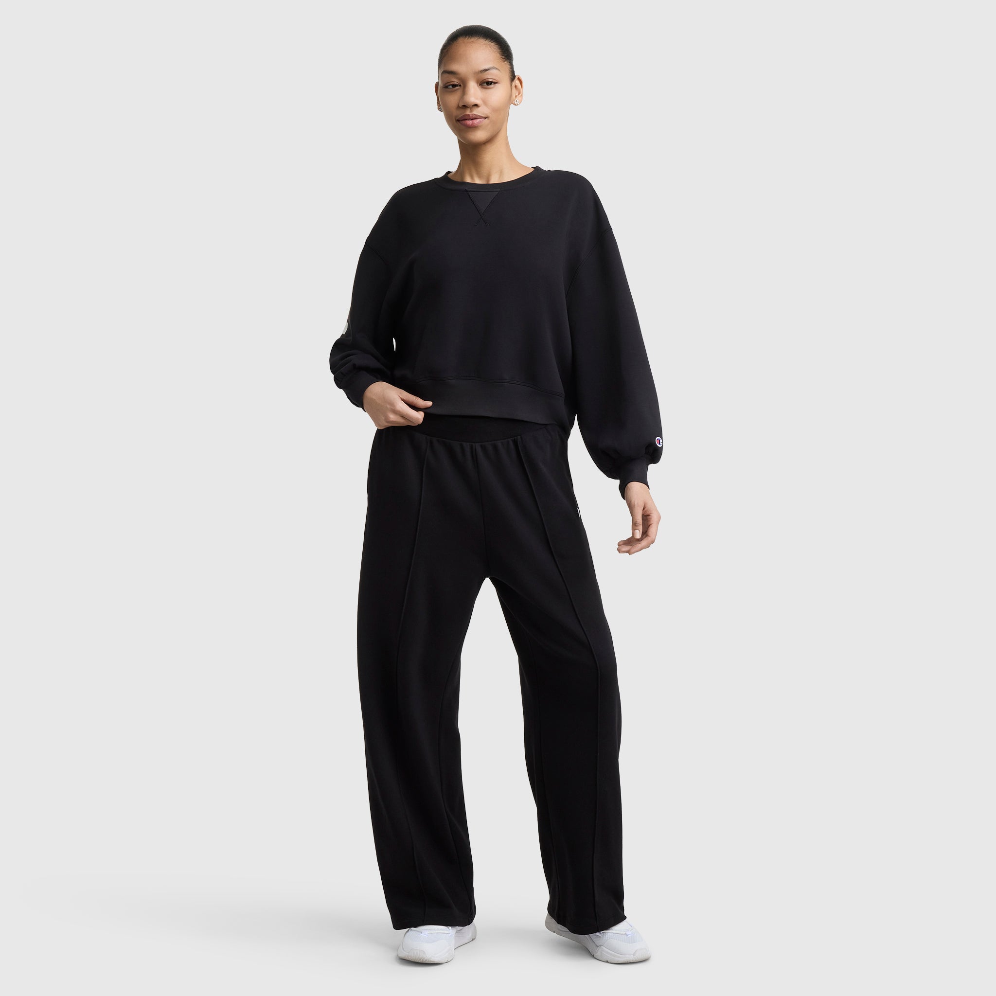 Champion Tackle Open Bottom Pant - Black