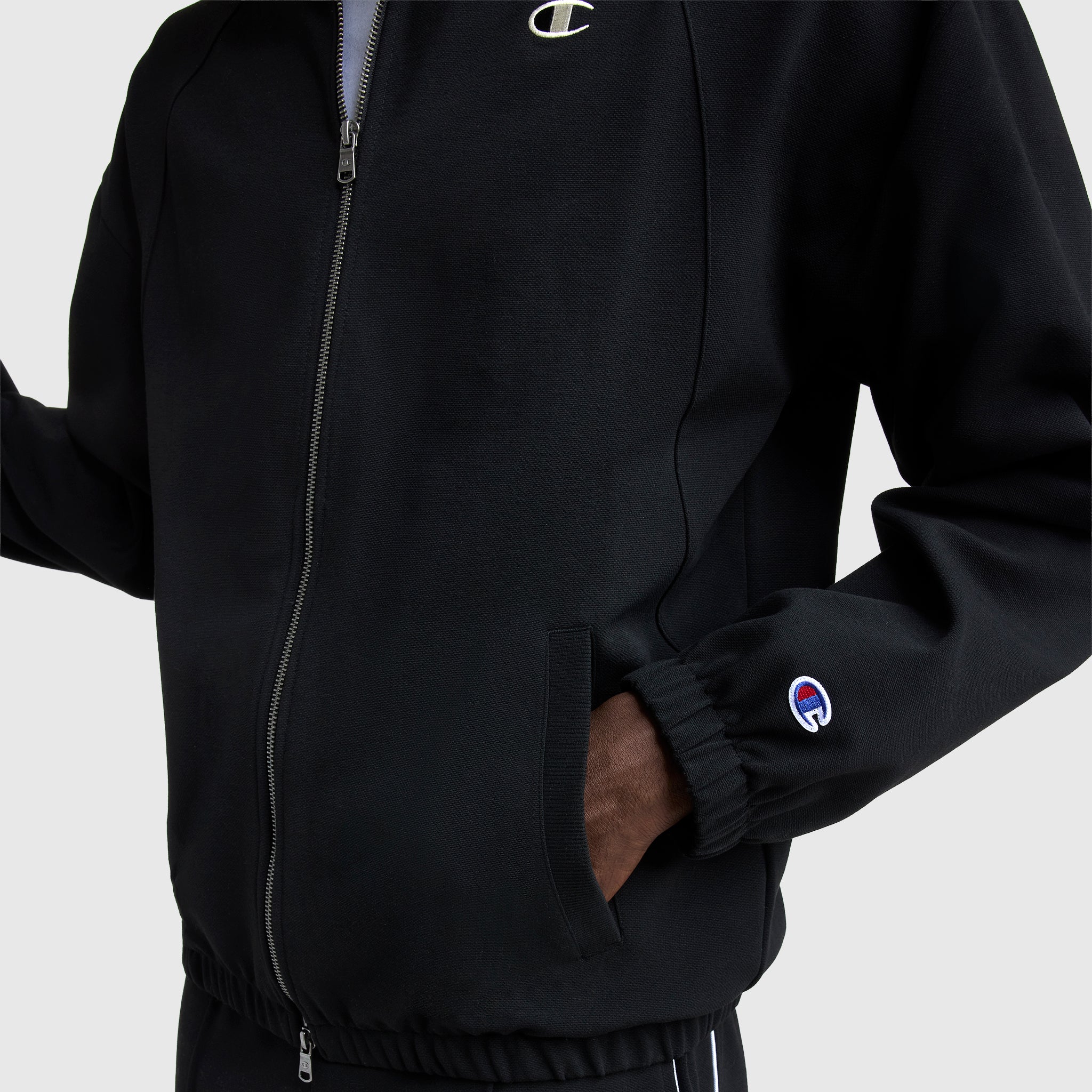 Champion Gameday Full Zip Mock Neck - Black