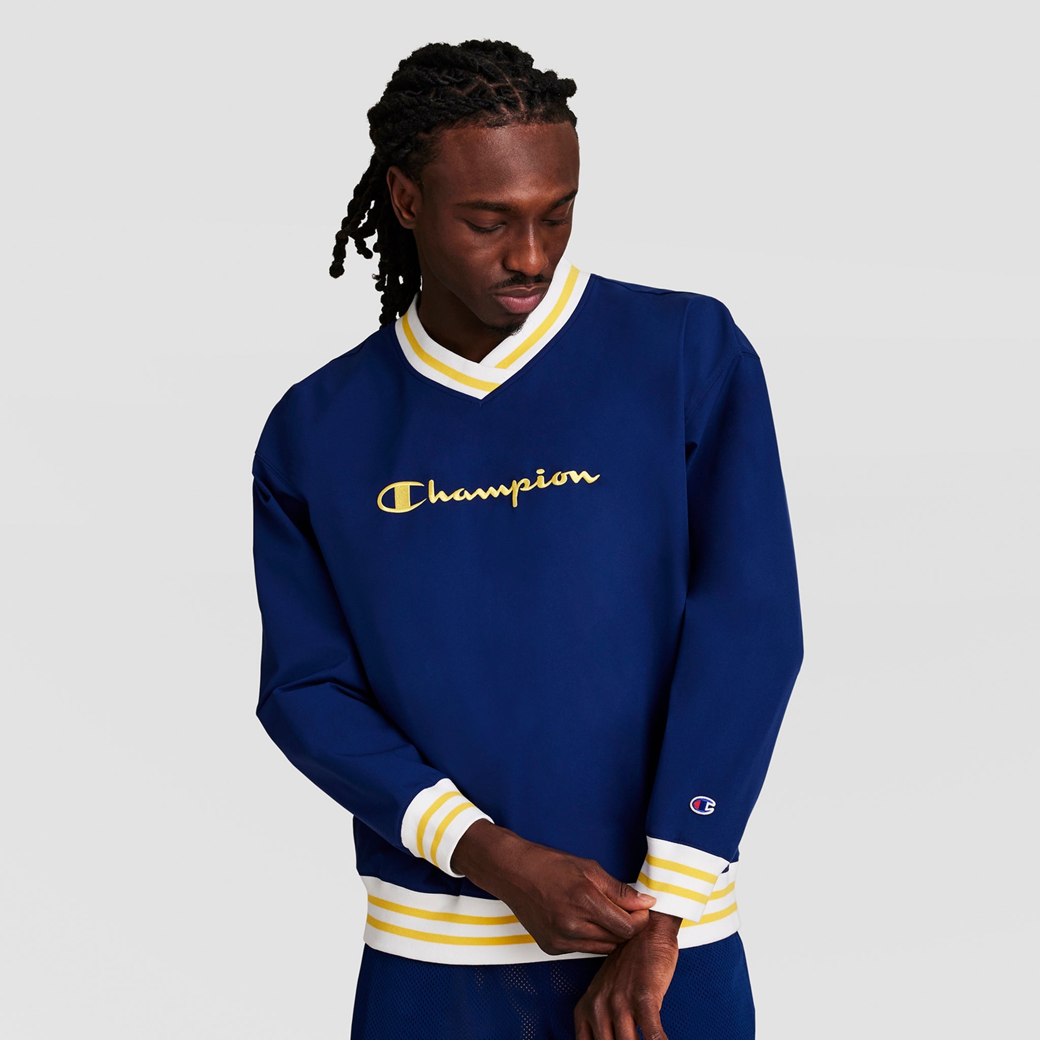 Champion Gridiron V-Neck Pullover - Blue Depth