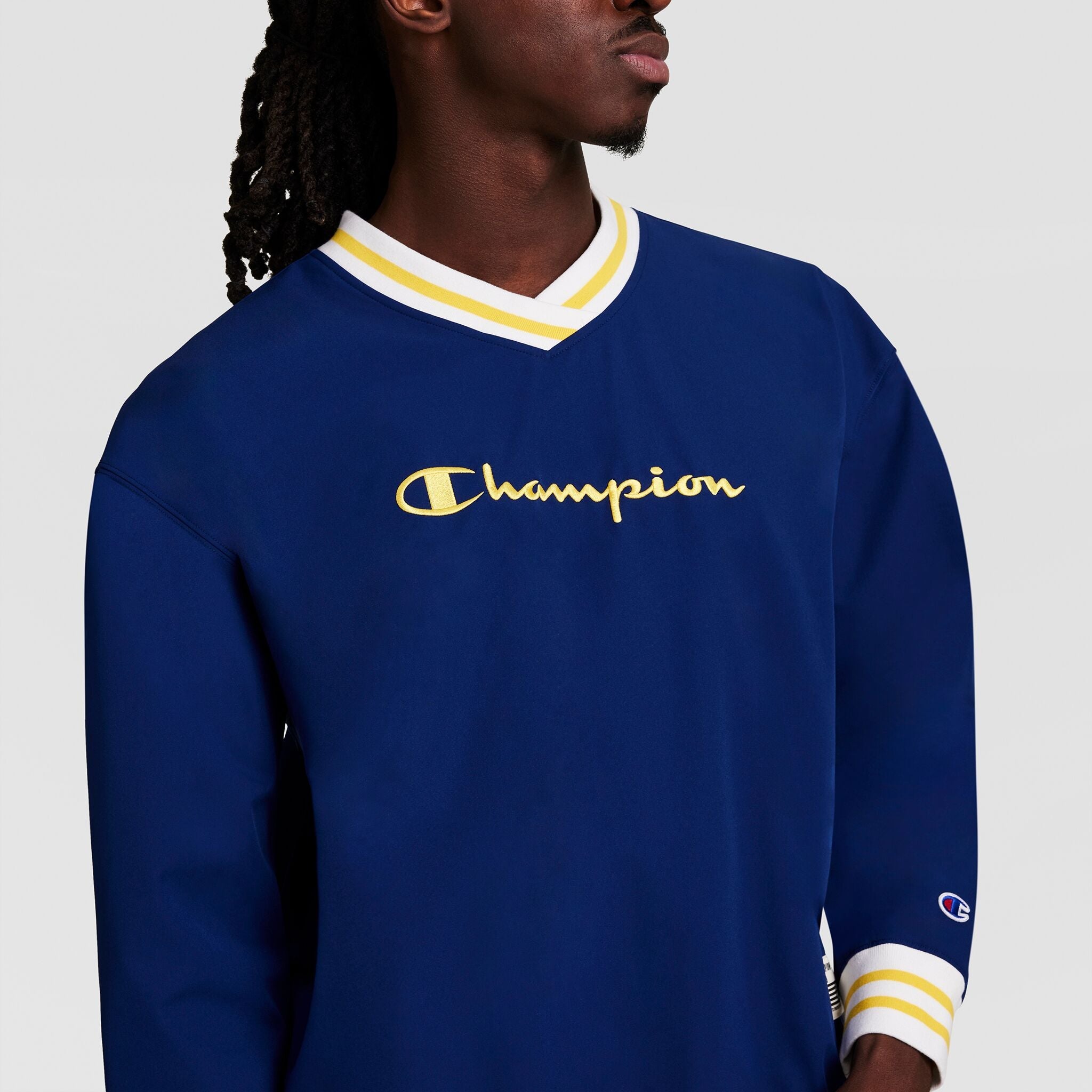Champion Gridiron V-Neck Pullover - Blue Depth