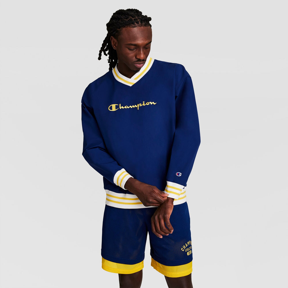 Champion Gridiron V-Neck Pullover - Blue Depth