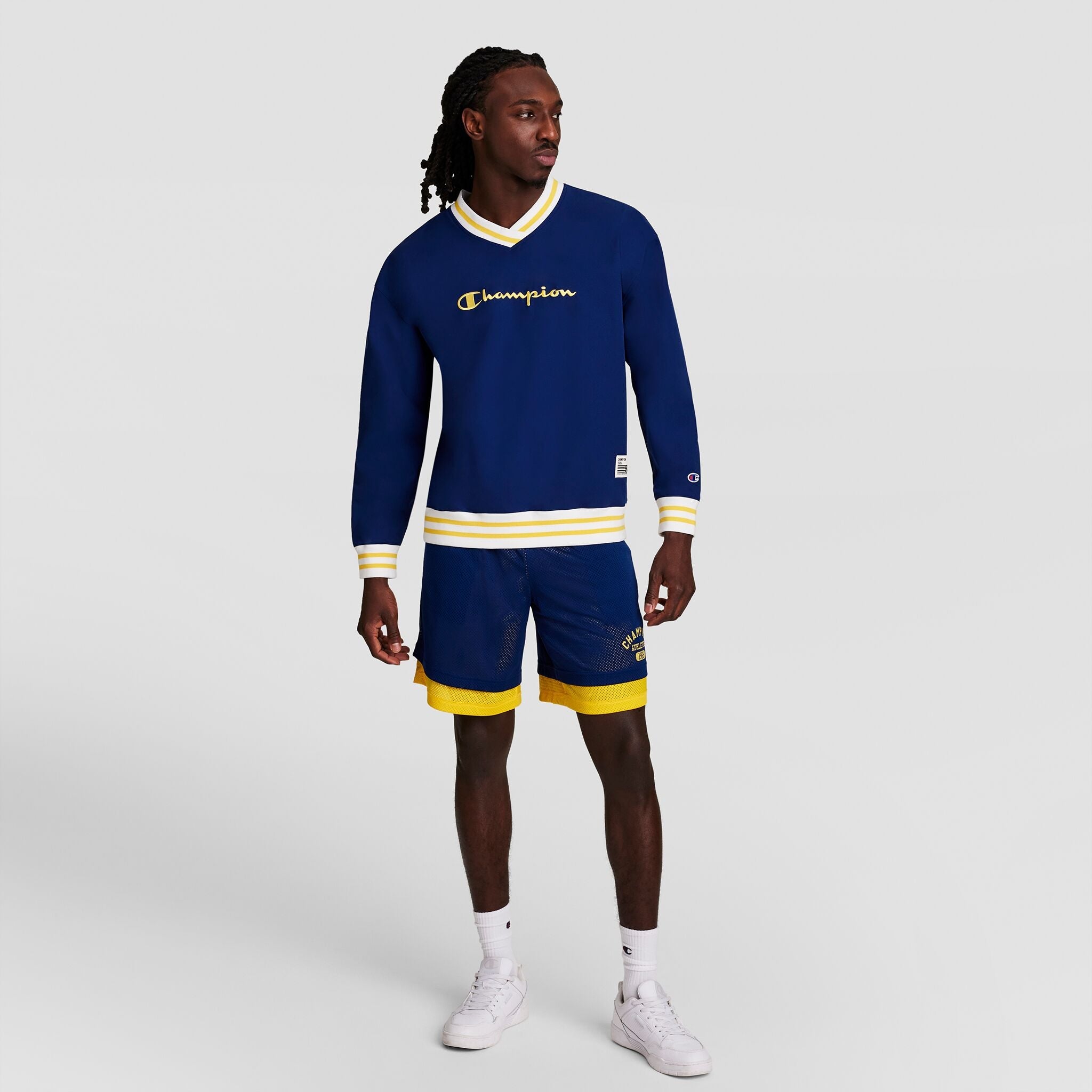Champion Gridiron V-Neck Pullover - Blue Depth