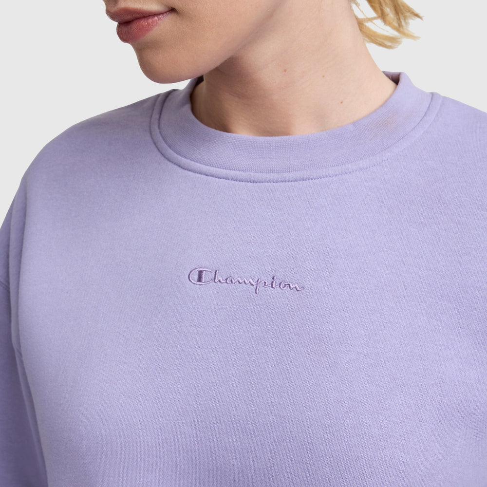 Champion Powerblend Crewneck Sweatshirt, Embroidered Script Logo - Daybreak