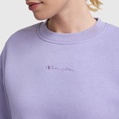 Champion Powerblend Crewneck Sweatshirt, Embroidered Script Logo - Daybreak