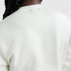 Champion Powerblend Crewneck Sweatshirt, Tonal Script Logo - Unbleached Cotton