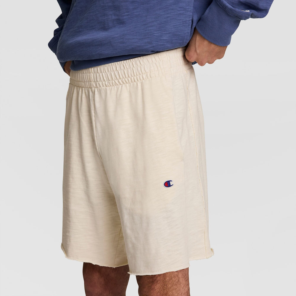Champion 9" Modern Retro Washed Shorts - Unbleached Cotton