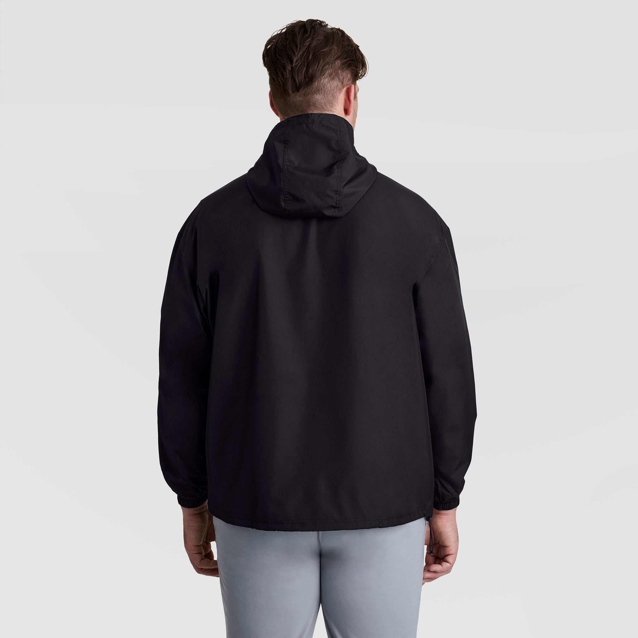 Champion Stadium Packable Jacket, Script Logo - Big & Tall - Black