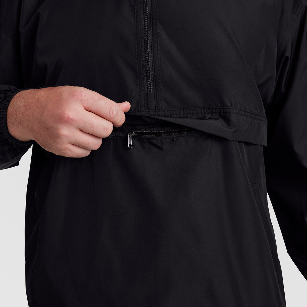 Champion Stadium Packable Jacket, Script Logo - Big & Tall - Black