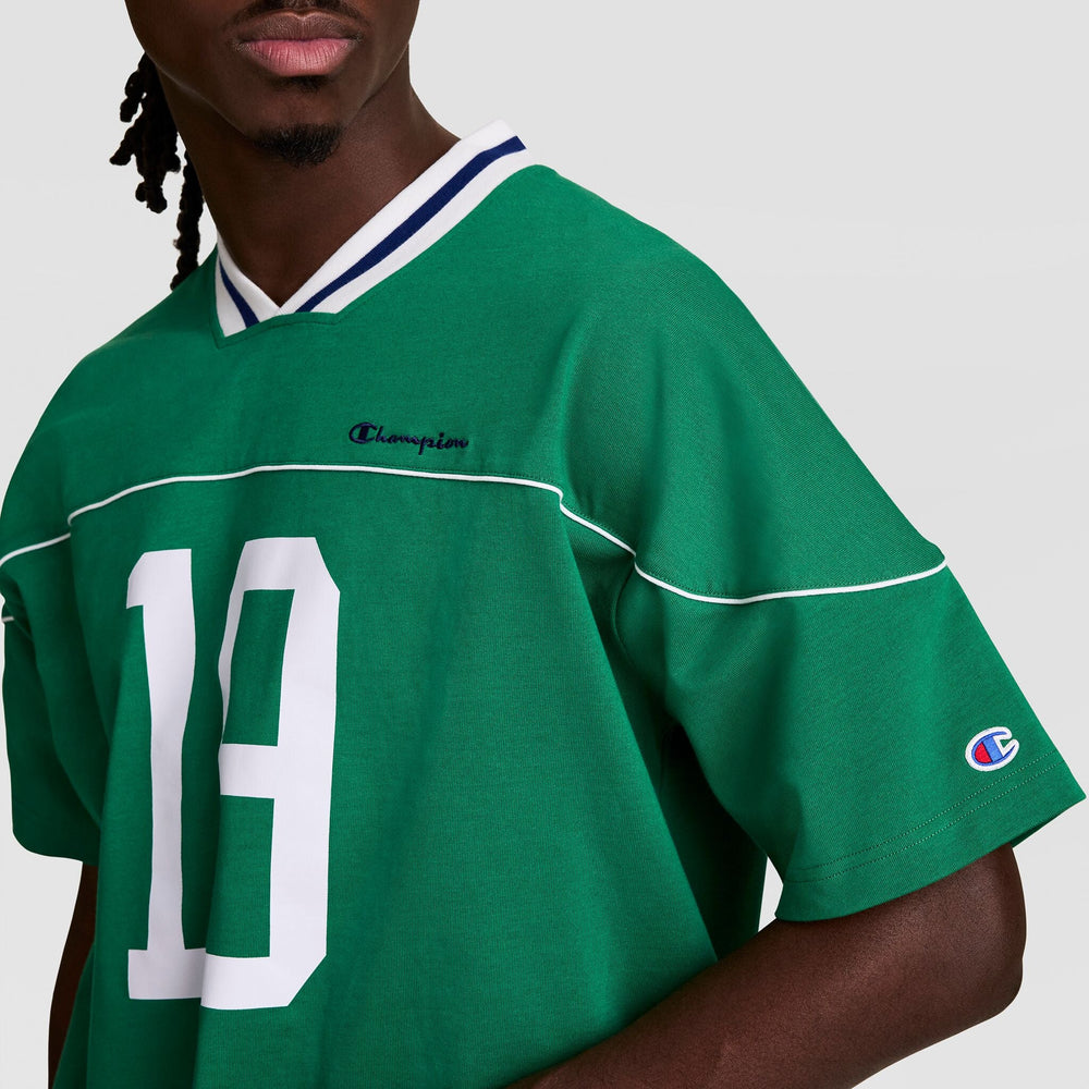 Champion Gridiron Football Jersey, Script Logo - Verdant Green