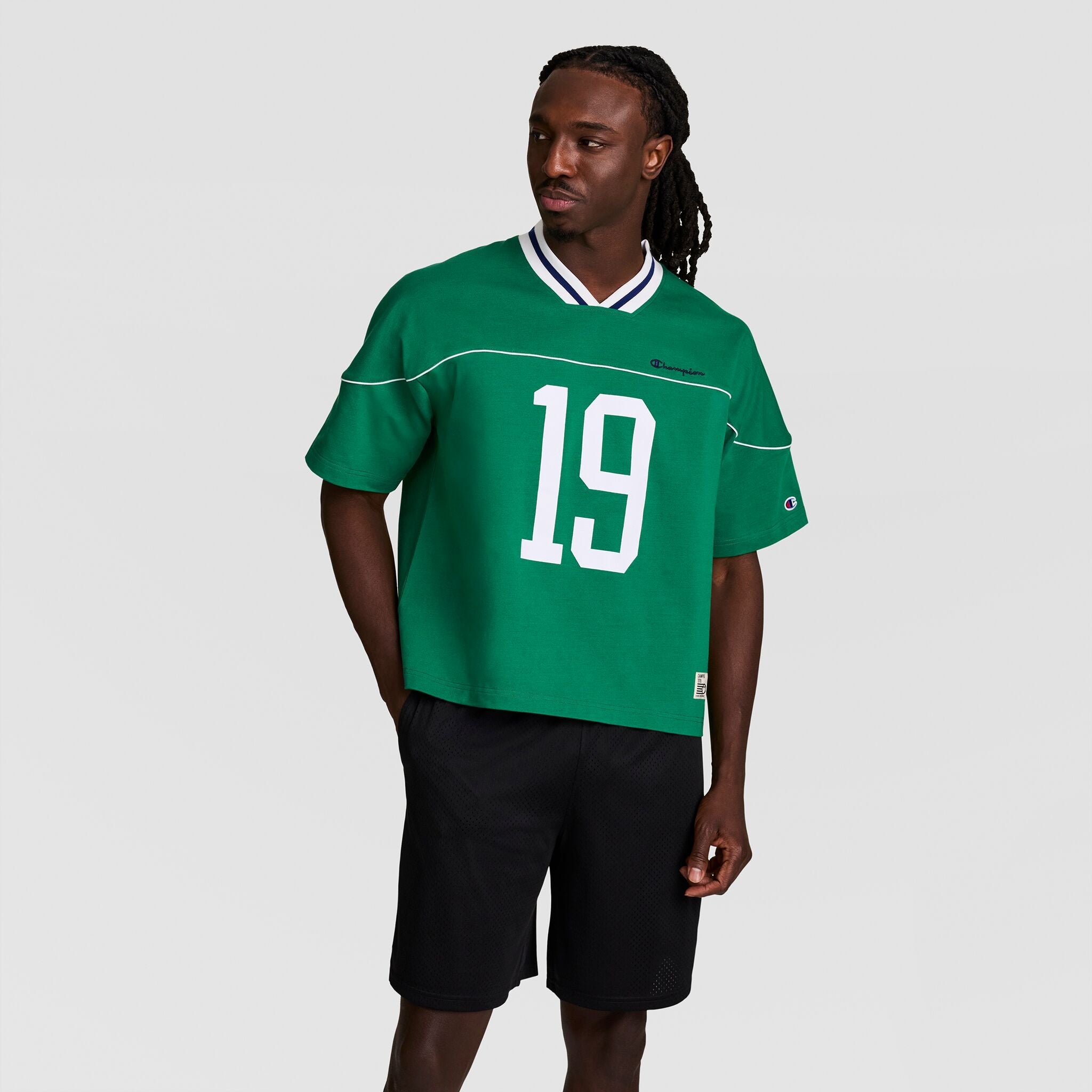 Champion Gridiron Football Jersey, Script Logo - Verdant Green