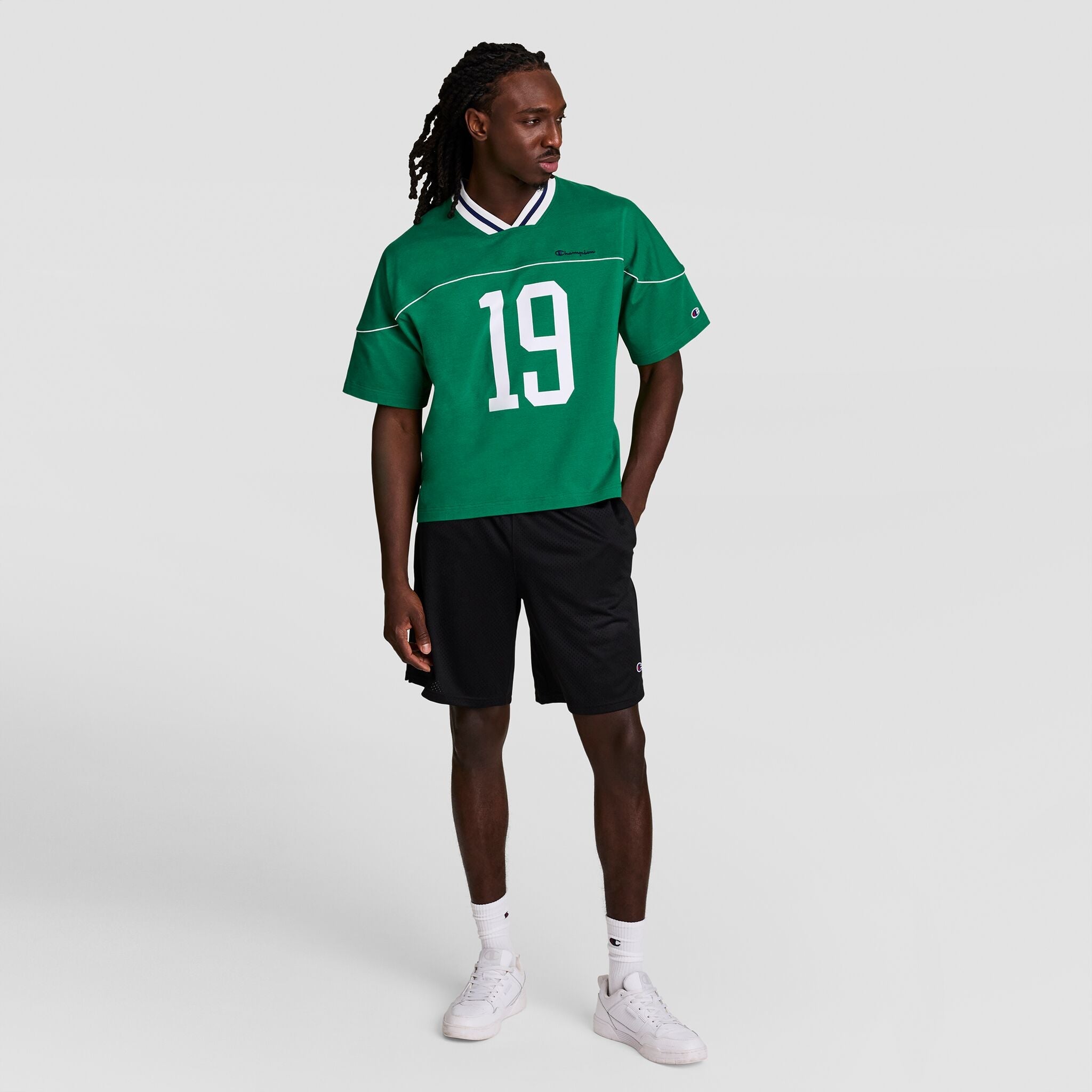 Champion Gridiron Football Jersey, Script Logo - Verdant Green