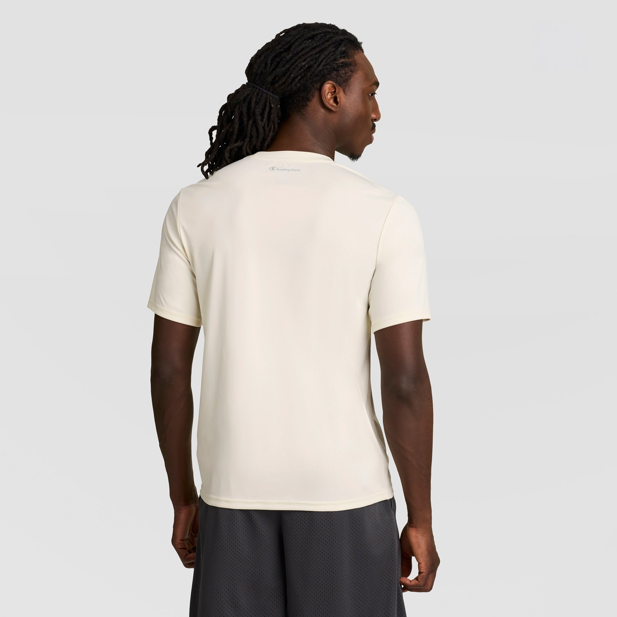 Champion Sport T-Shirt, Reflective C Logo - Unbleached Cotton