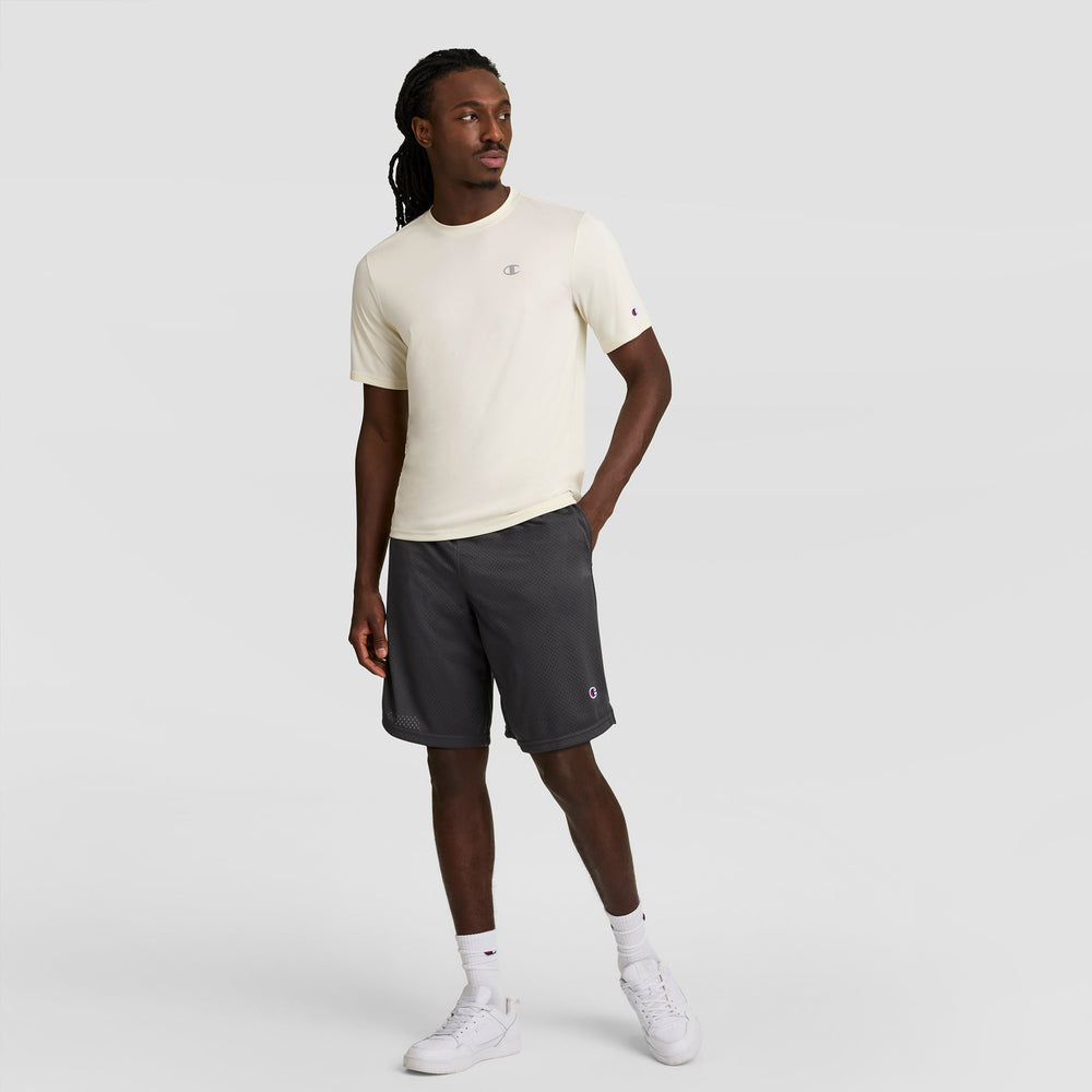 Champion Sport T-Shirt, Reflective C Logo - Unbleached Cotton
