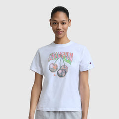 Champion Cherry On Top Graphic T-Shirt - Bright White