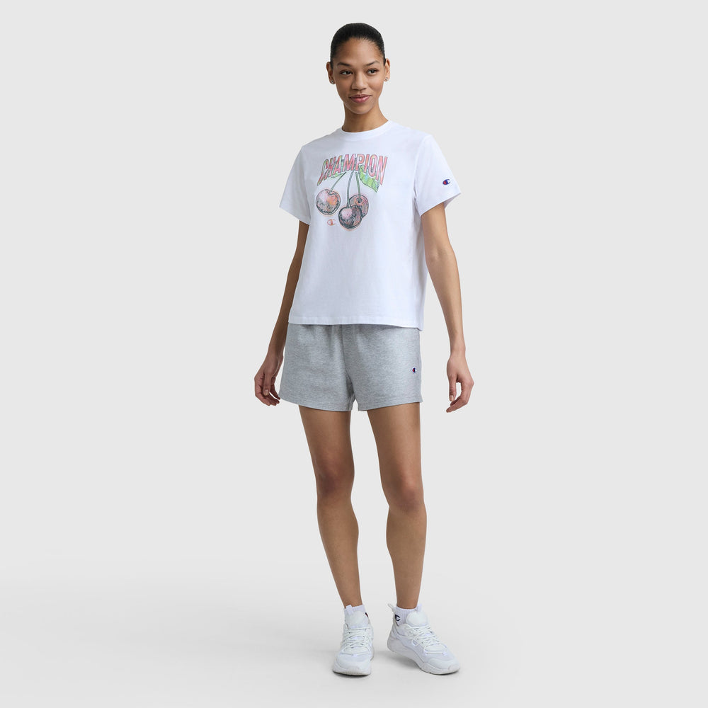 Champion Cherry On Top Graphic T-Shirt - Bright White