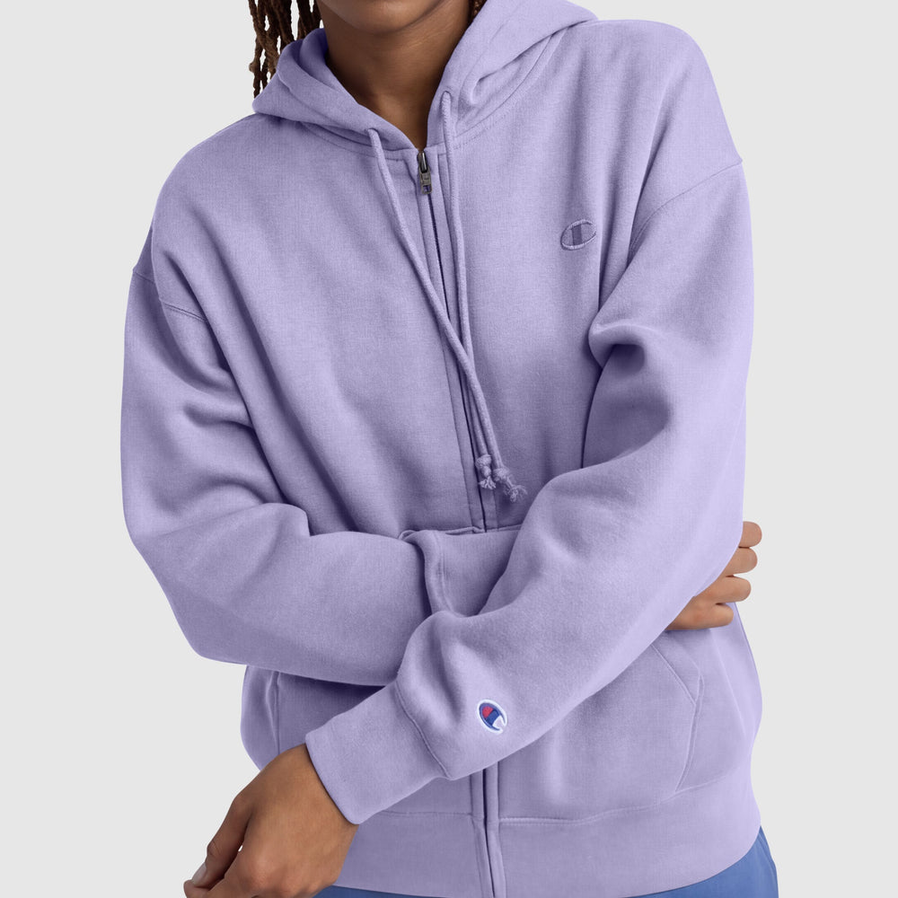 Champion Powerblend Fleece Zip-Up Hoodie - Daybreak