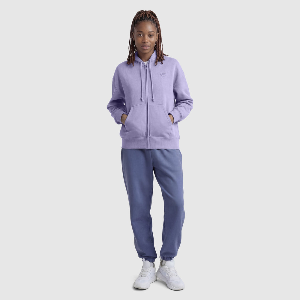 Champion Powerblend Fleece Zip-Up Hoodie - Daybreak