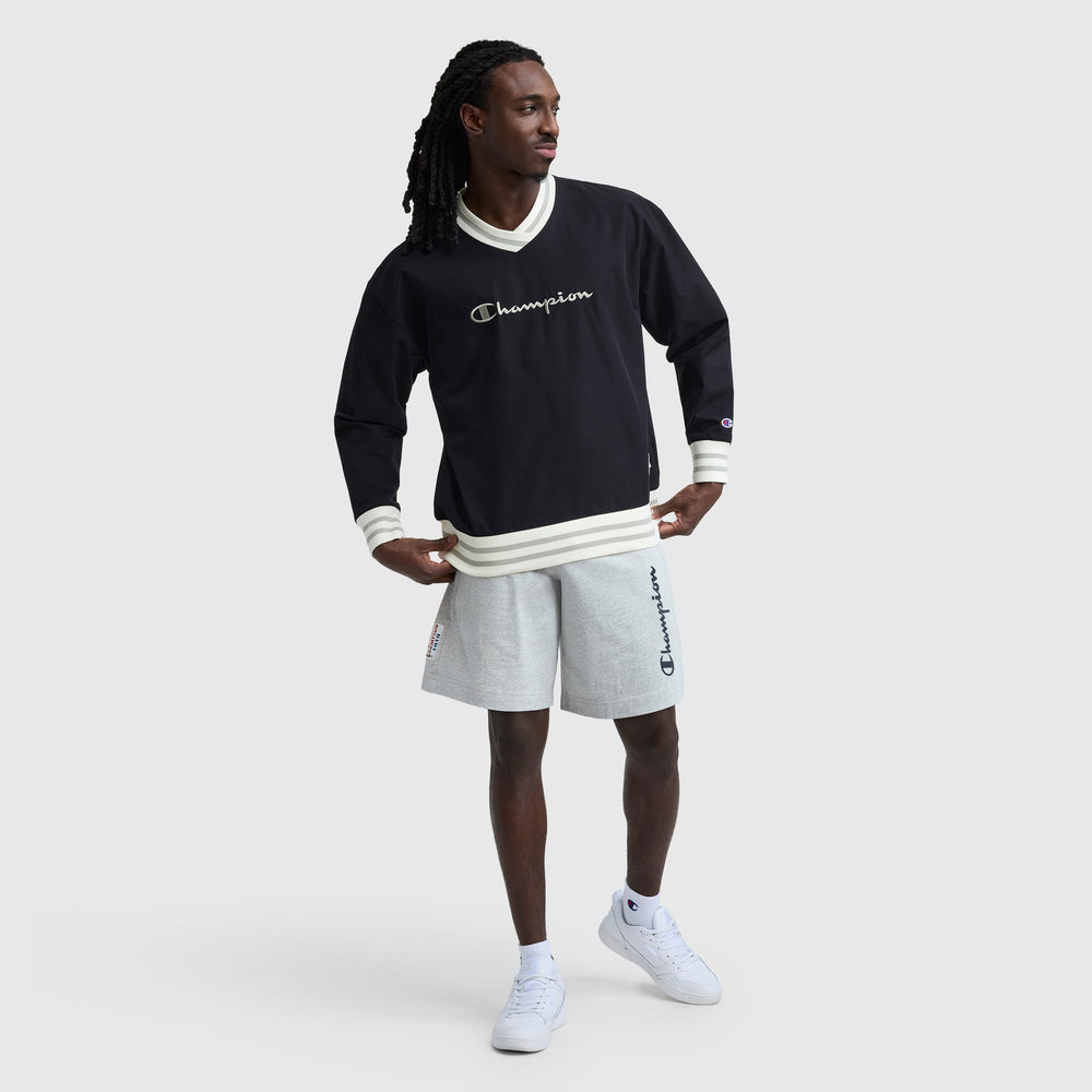 Champion Gridiron V-Neck Pullover - Black