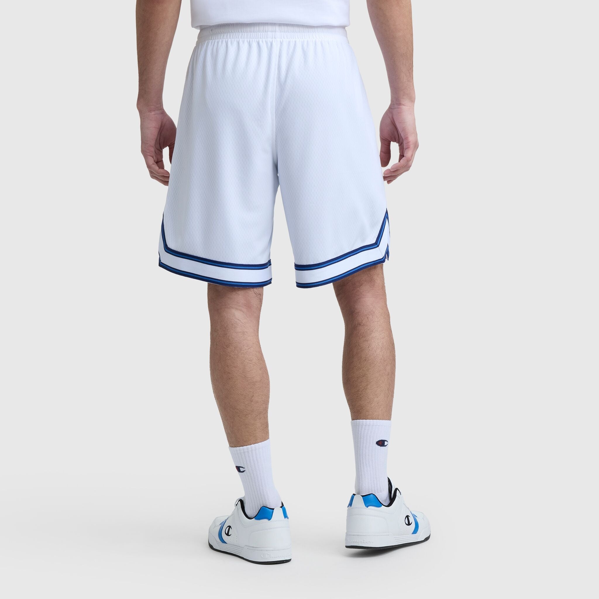 Champion 10" Gridiron Reversible Short, Script Logo - Bright White