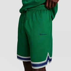 Champion 10" Gridiron Reversible Short, Script Logo - Verdant Green