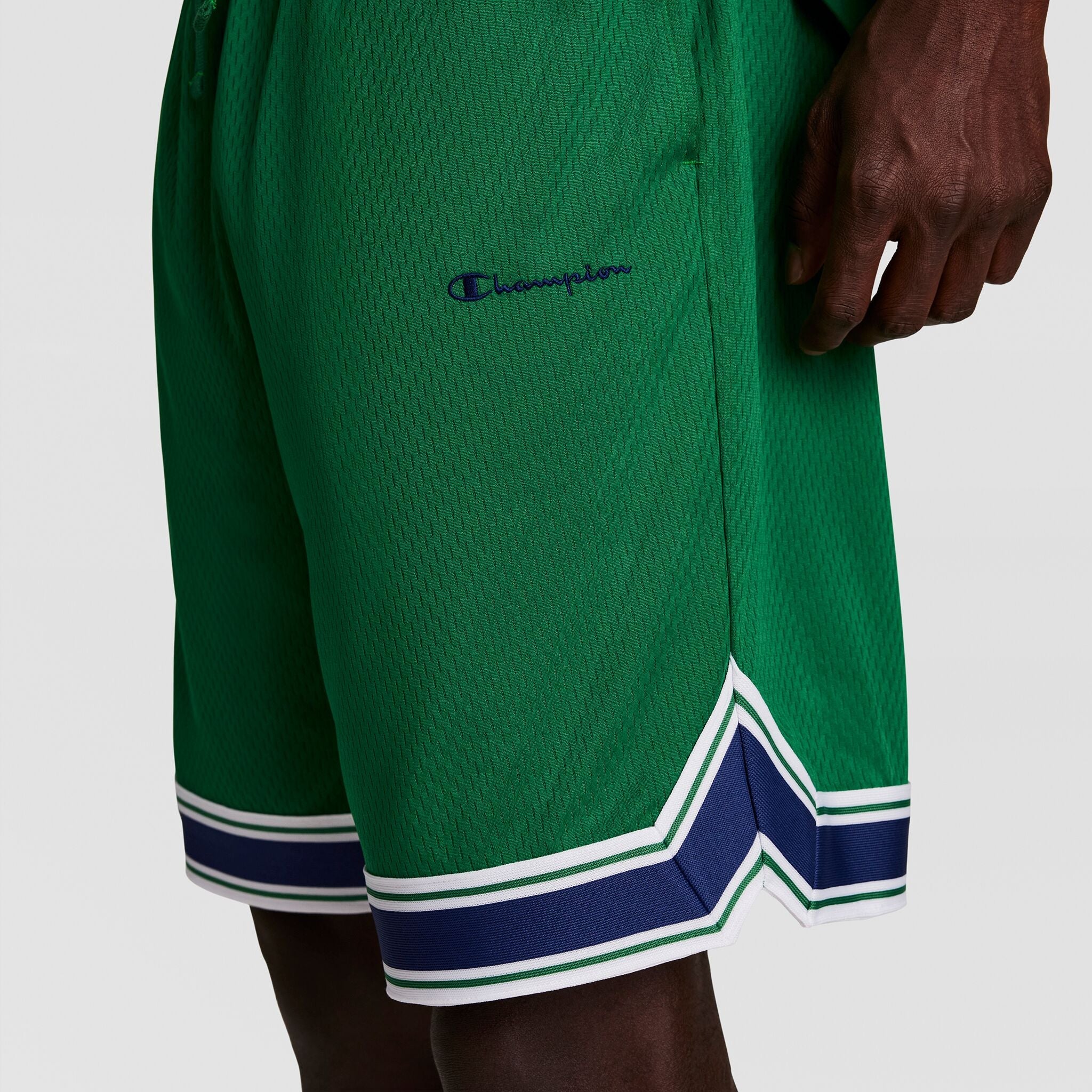 Champion 10" Gridiron Reversible Short, Script Logo - Verdant Green
