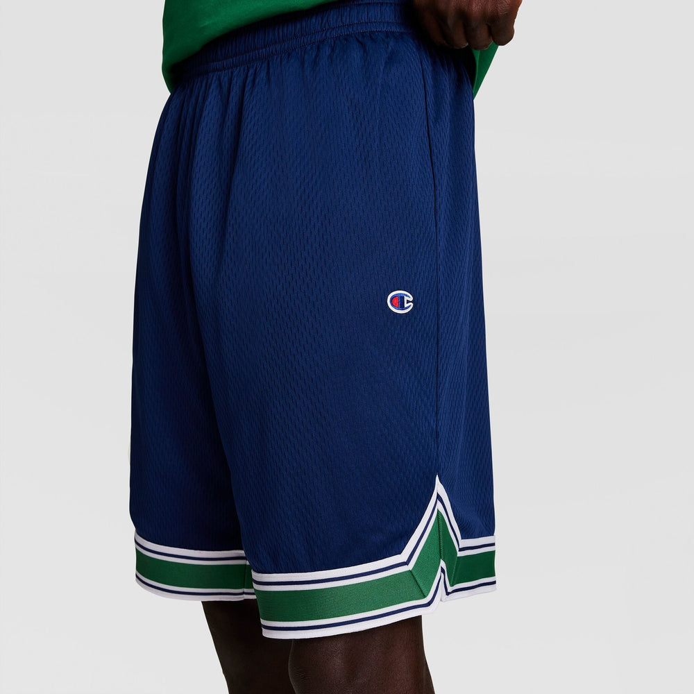 Champion 10" Gridiron Reversible Short, Script Logo - Verdant Green