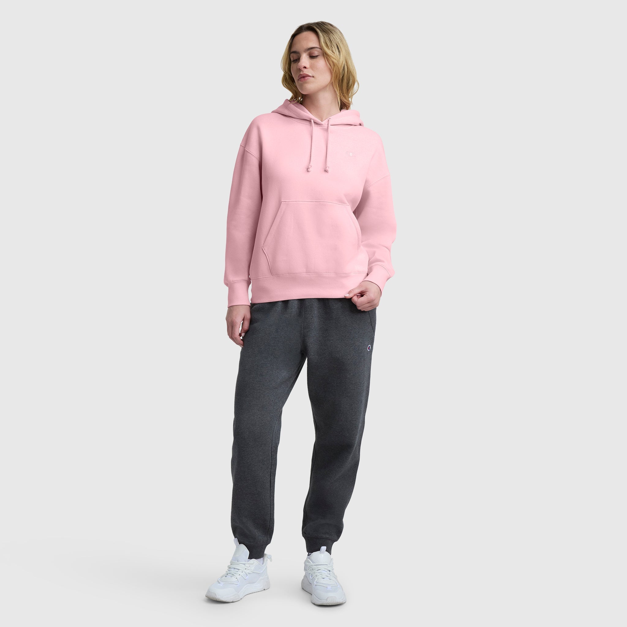 Champion Powerblend Freshman Hoodie - Rose Shadow