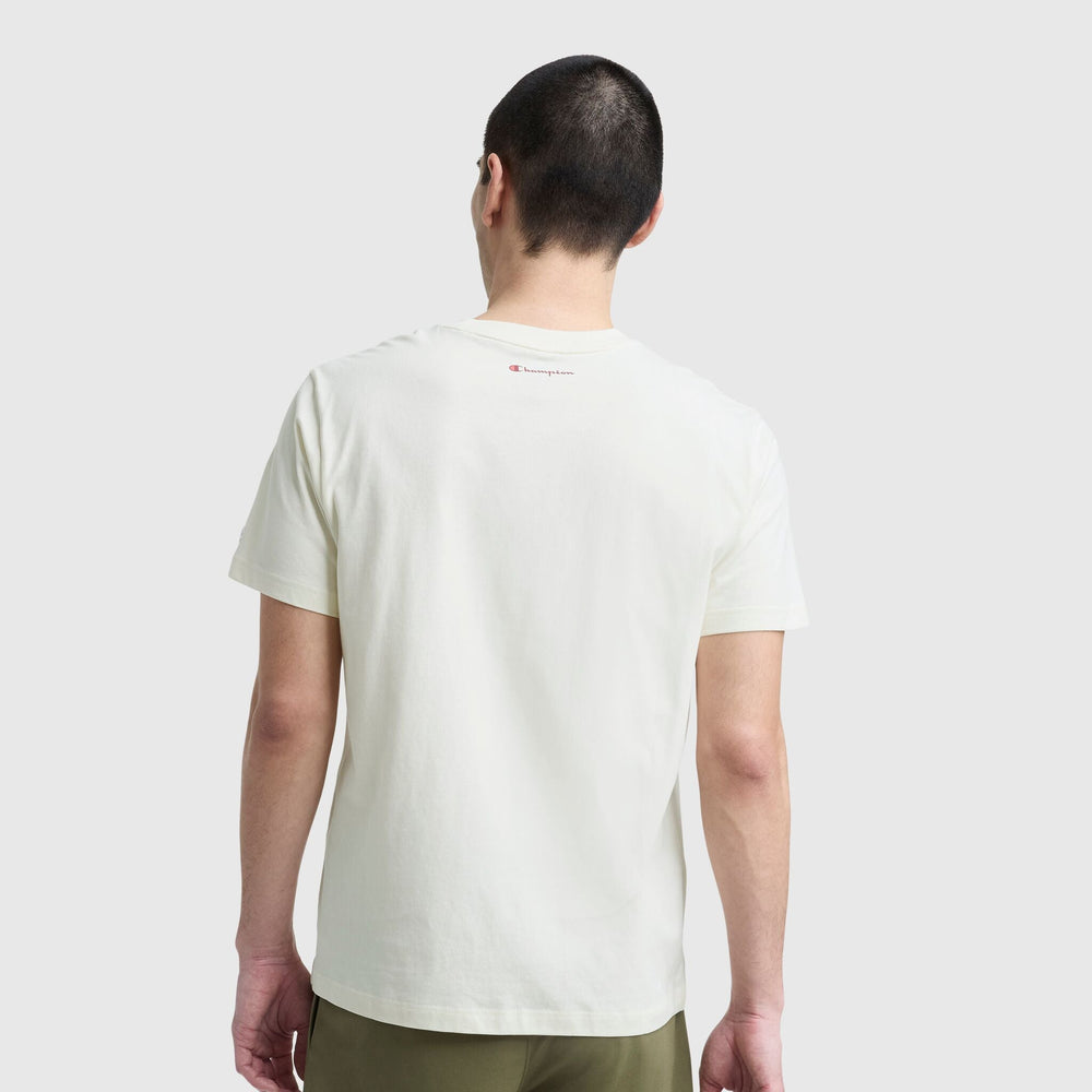 Champion Classic Graphic T-Shirt, Script Logo - Unbleached Cotton