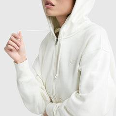Champion Powerblend Fleece Zip-Up Hoodie - Unbleached Cotton